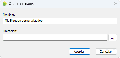 Diálogo Origen de datos