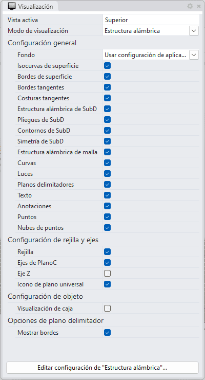 Panel Visualización