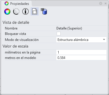 Propiedades de vista detallada