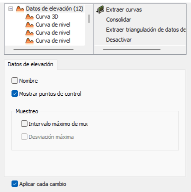 Datos de elevación