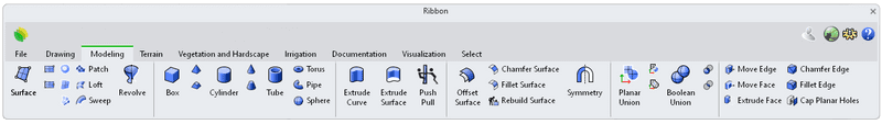 Modeling Toolbar