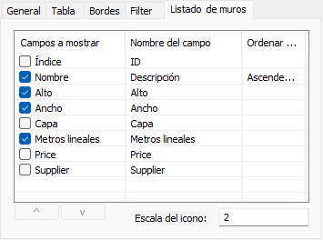 Ficha Listado de muros