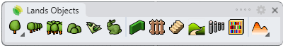 Lands Objects toolbar