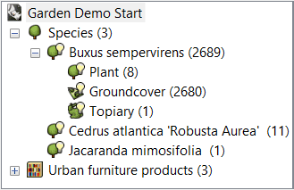 Edit Panel, Selection list.